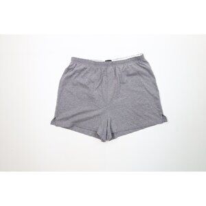 Vintage 90s Y2K Streetwear Womens XL Faded Blank Hot Booty Shorts Heather Gray